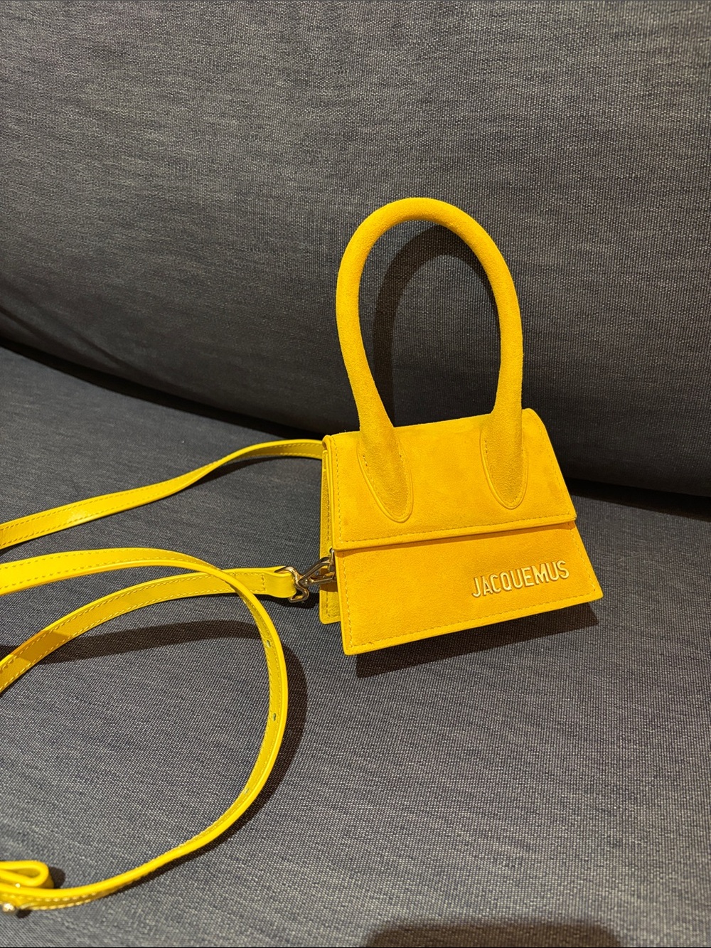 Jacquemus Bright Yellow Le Chiquito Mini Top-Handle Bag